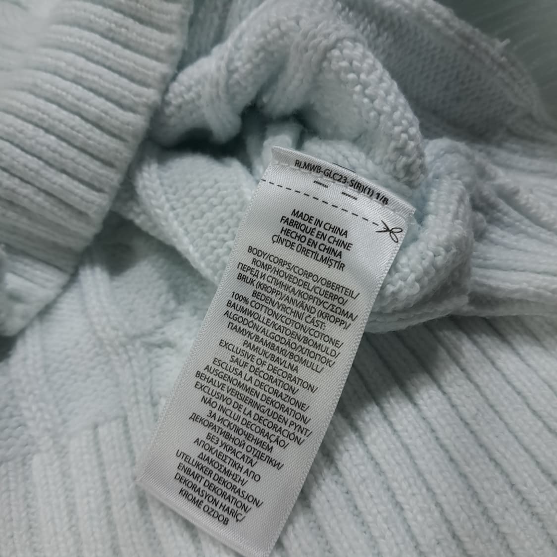 CL196 S 폴로랄프로렌 케이블 코튼 니트 상품이미지7