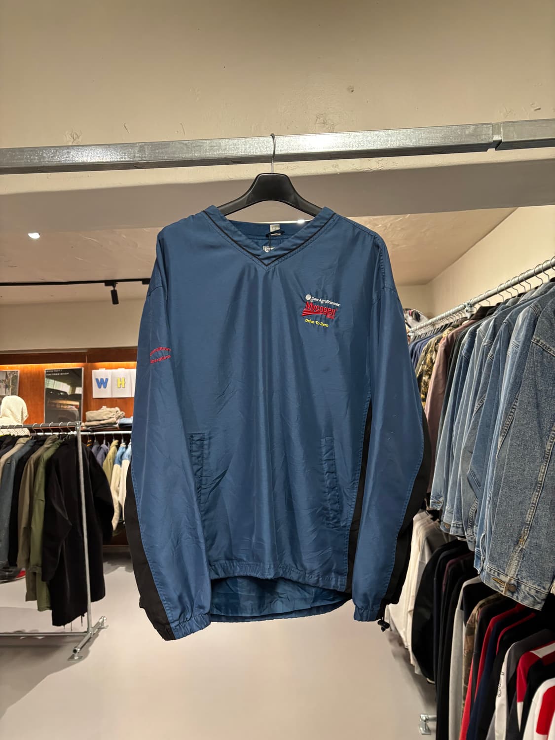 빈티지 바람막이 웜업(빈티지블루)   상품이미지7