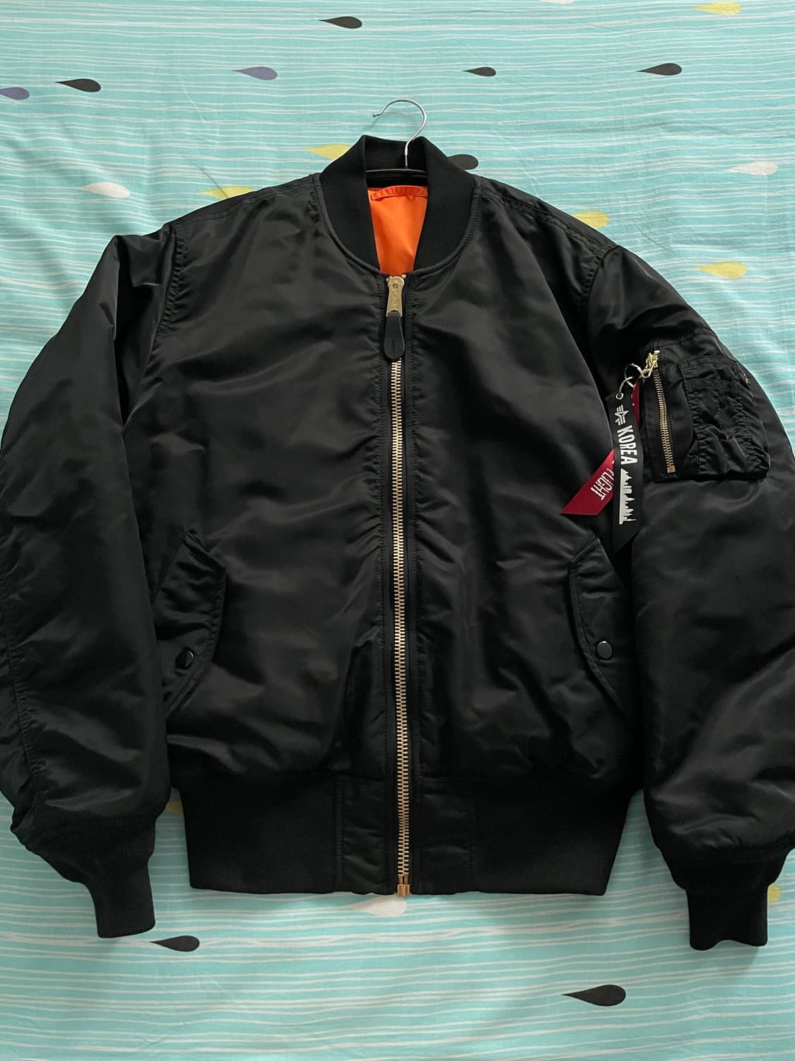 알파인더스트리 ma-1 블랙 M사이즈 상품이미지1