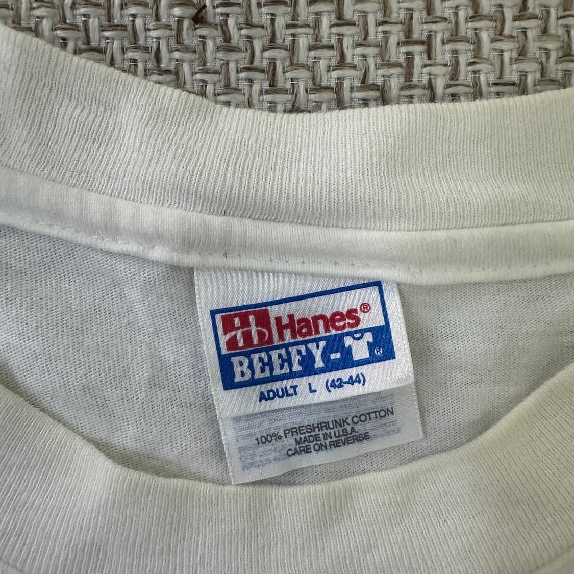L 헤인즈 빈티지 로고 반팔티 0414D 상품이미지2