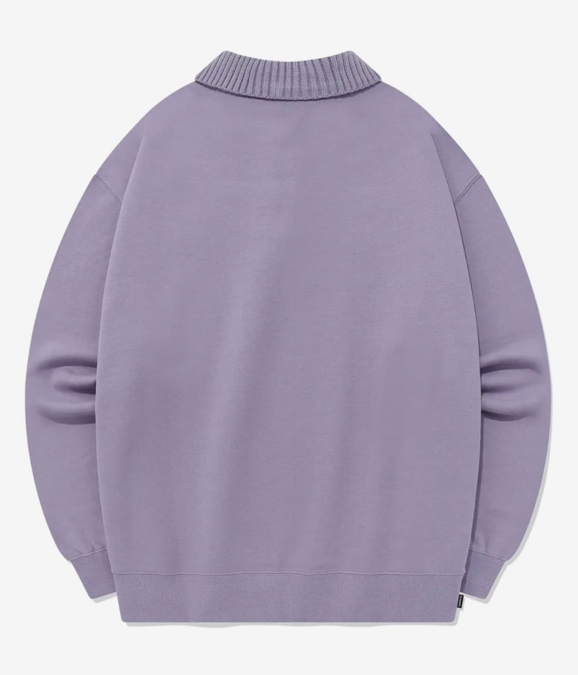 [새상품] 커버낫 니트 카라 맨투맨 라벤더 L 상품이미지2