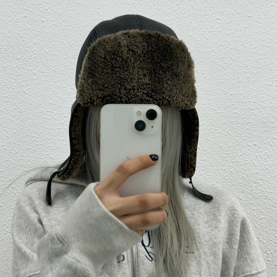 빈티지 뽀글이 가죽 군밤모자 상품이미지3