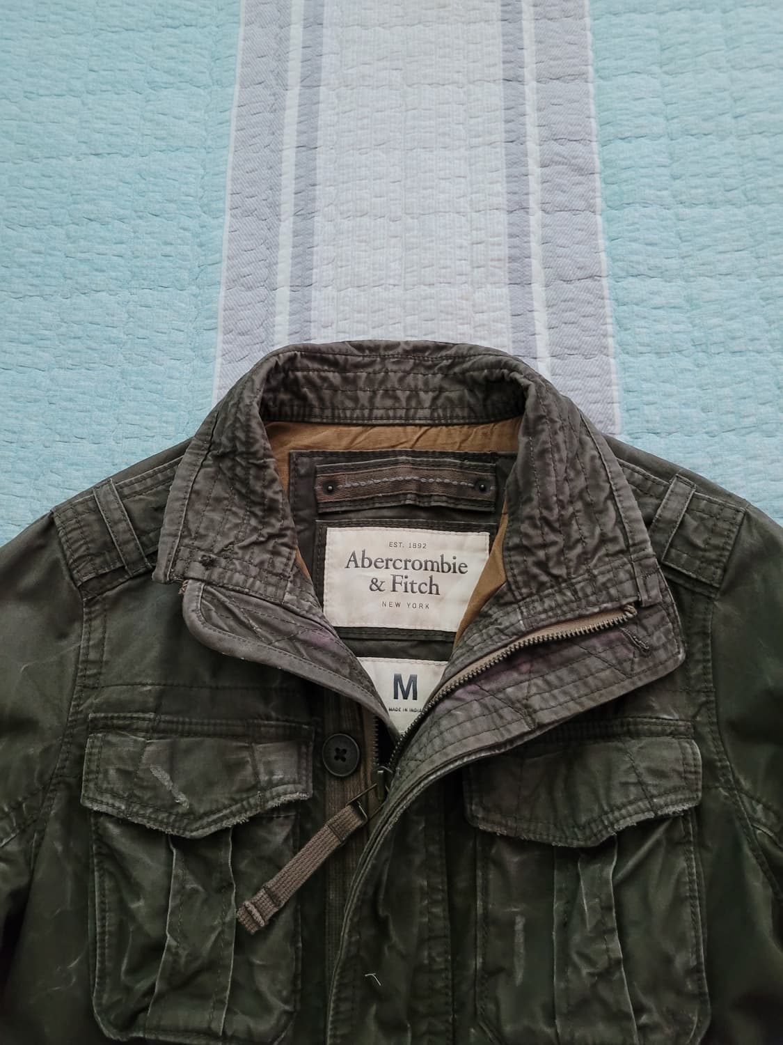 아베크롬비 Abercrombie 빈티지워싱 밀리터리 필드야상자켓 M 상품이미지2