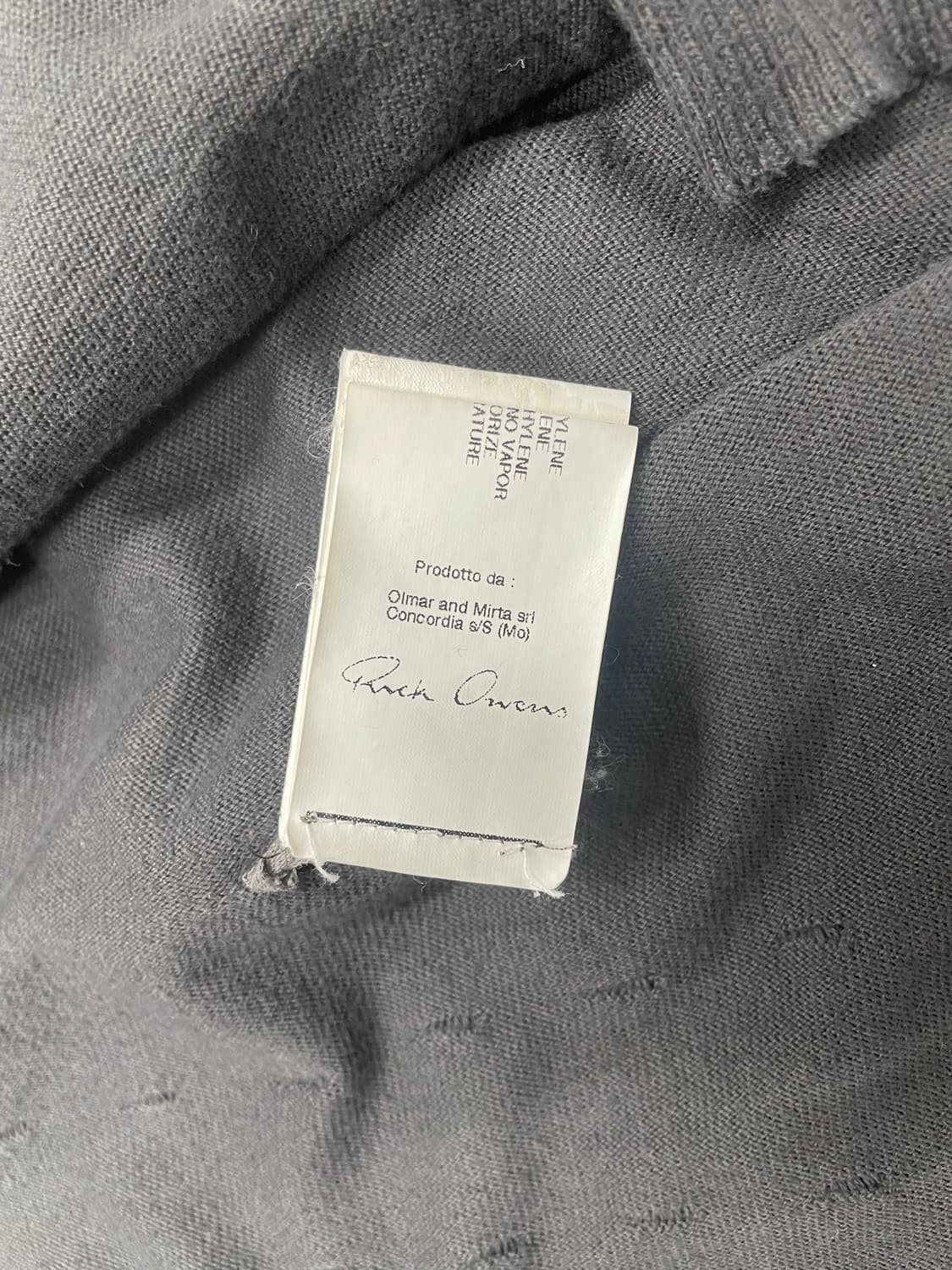 Rick Owens SS11 “ANTHEM” CARDIGAN 상품이미지6