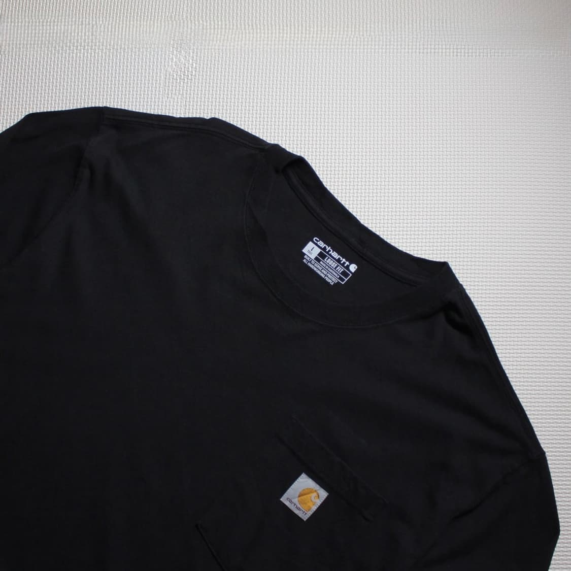 Carhartt 칼하트 블랙 원포켓 롱슬리브  상품이미지2
