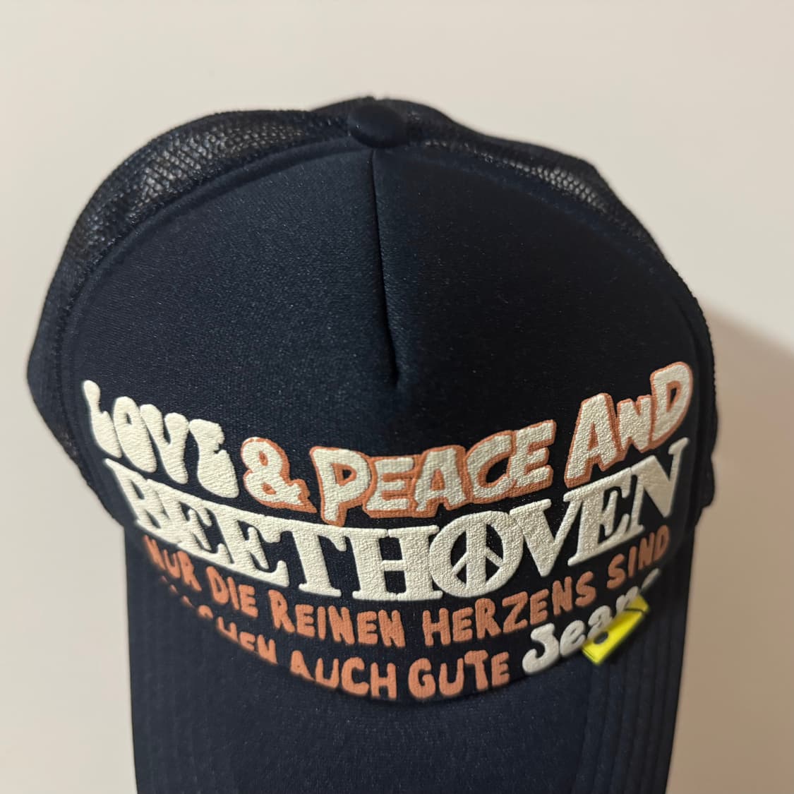 캐피탈 love & peace 베토벤 트러커 캡 블랙 상품이미지5