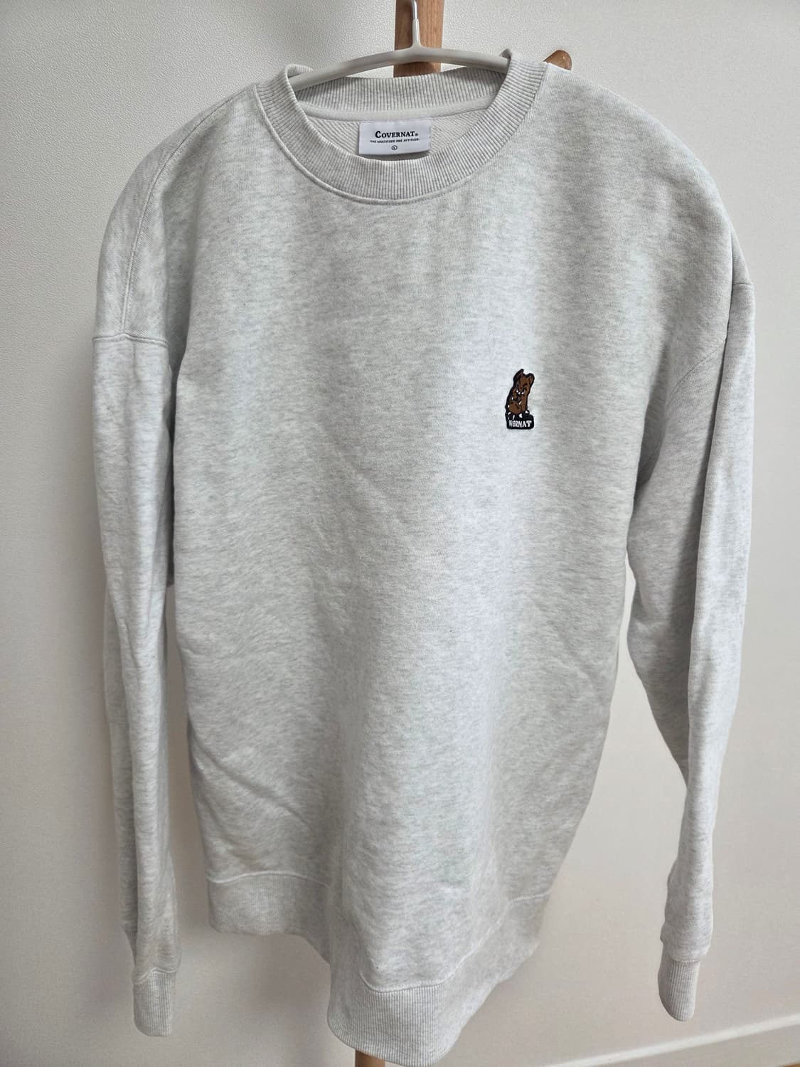 커버낫 맨투맨 L(105) 아이보리 상품이미지1