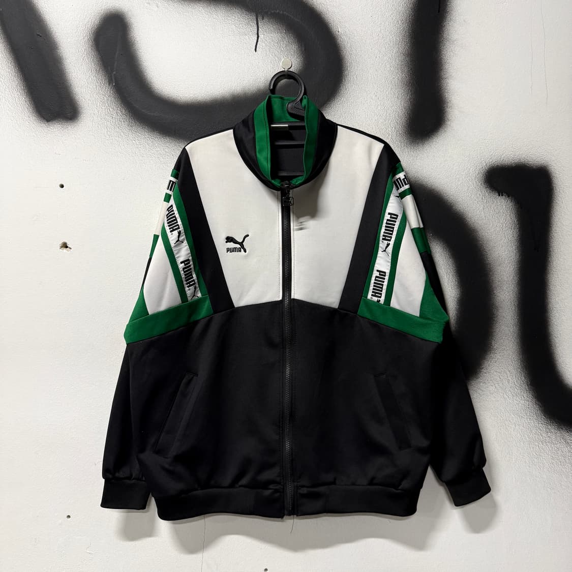 푸마 빅사이즈 올드스쿨 배색 집업 져지 트랙 자켓 상품이미지1