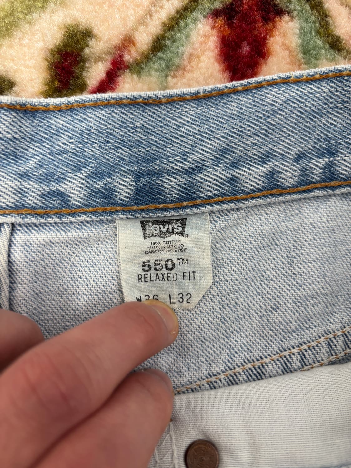 네고가능)00s 리바이스 550 (멕시코 검정베트윙 919) 36x32 상품이미지3