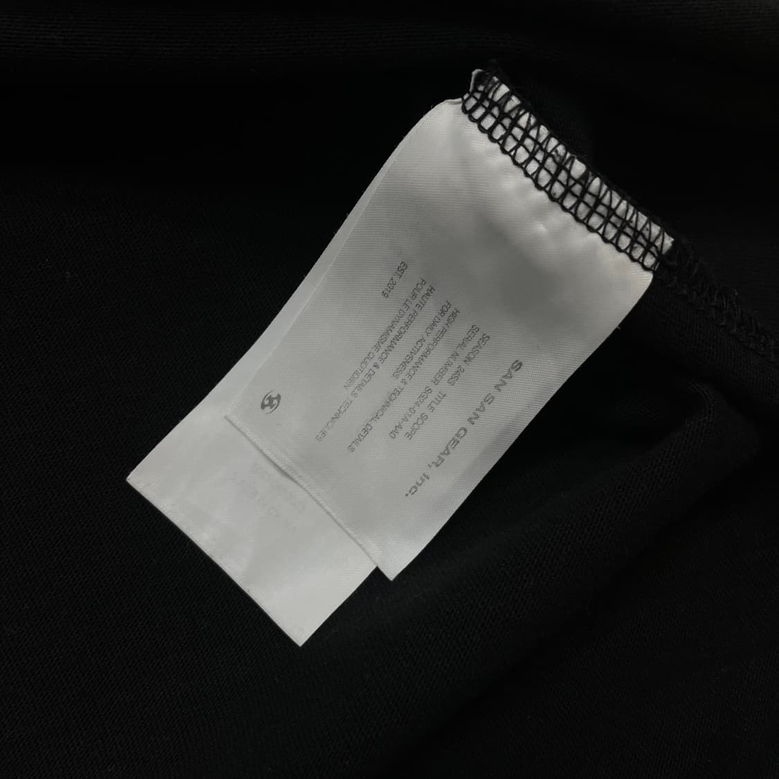 산산기어 로고 반팔티 블랙 상품이미지6