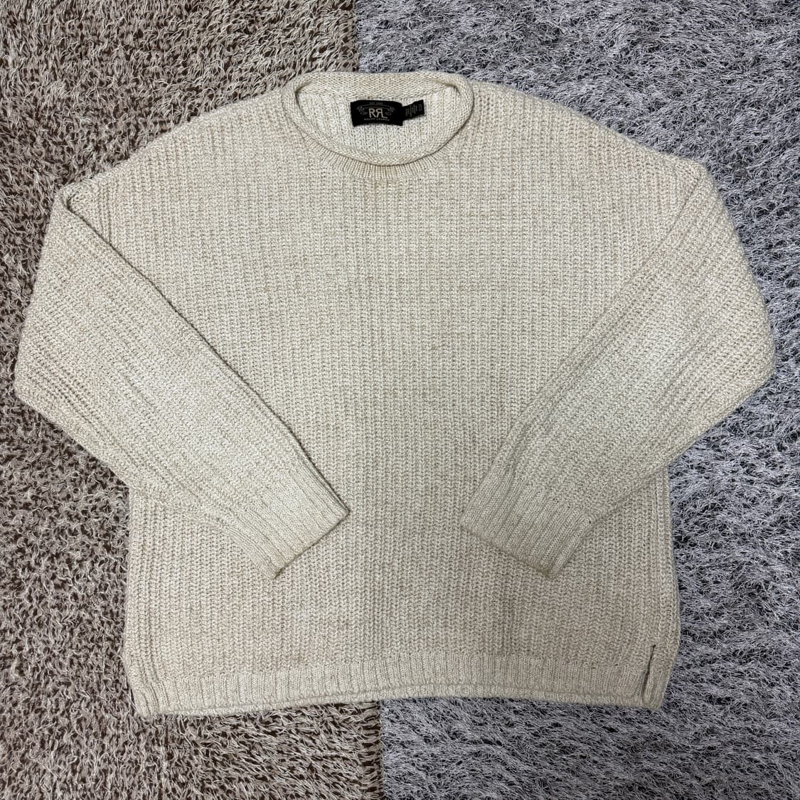RRL 코튼 린넨 롤넥 스웨터 상품이미지1