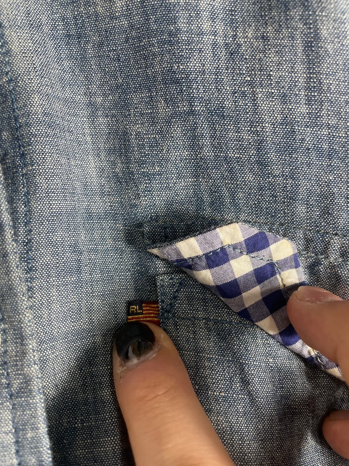 랄프로렌 셔츠형 롱스커트 데님 상품이미지7