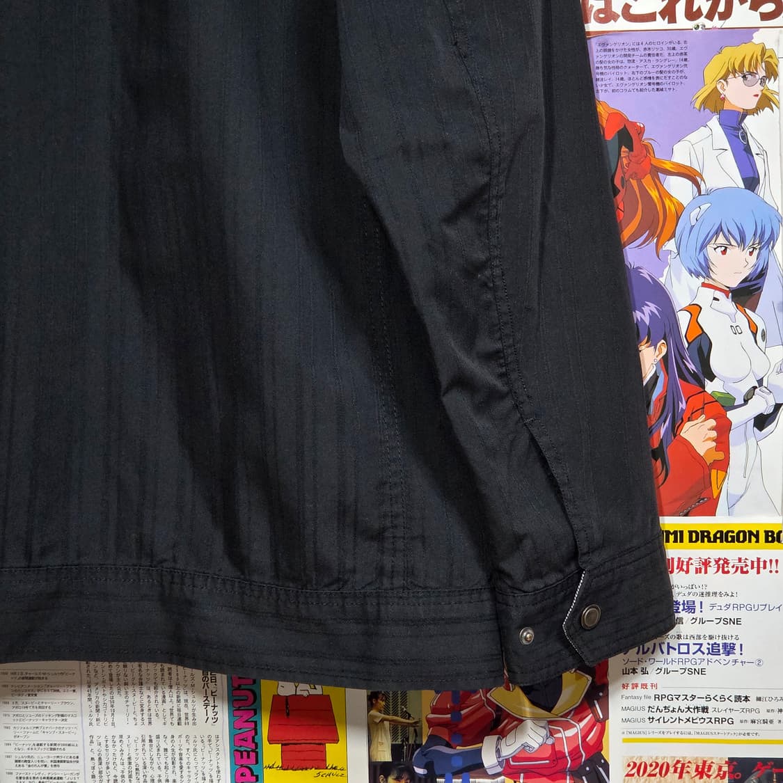 JPN 펑크 락시크 스트라이프 투포켓 셔츠 집업 상품이미지8