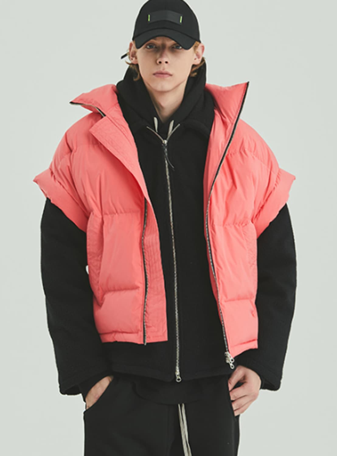 로버숄더 오버핏 오리털 베스트 상품이미지1