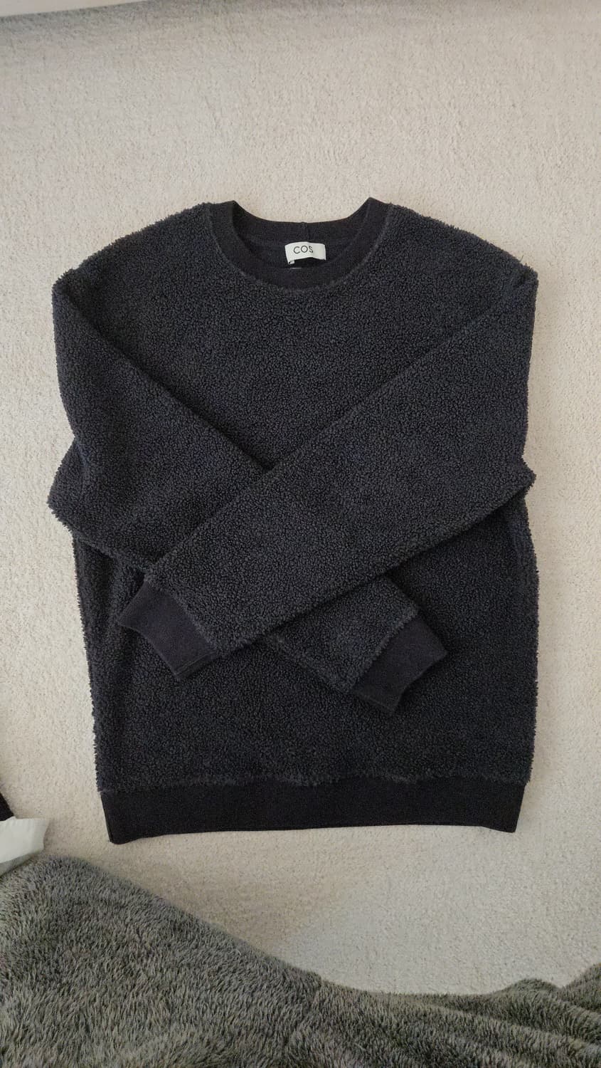 Cos 플리스 부클 맨투맼 상품이미지3