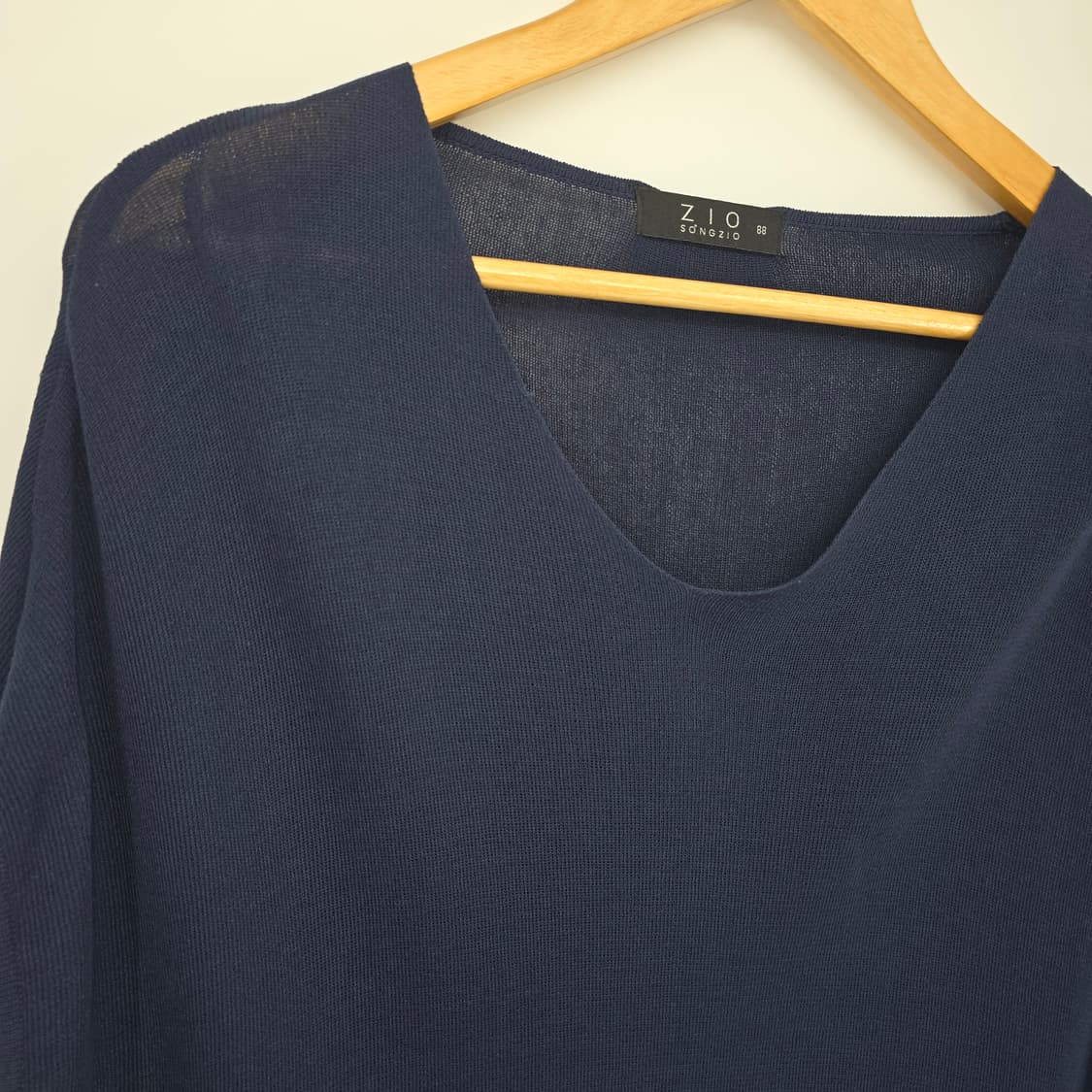 ZIO SONGZIO 썸머 니트 슬리브리스 원피스 네이비 88 상품이미지9