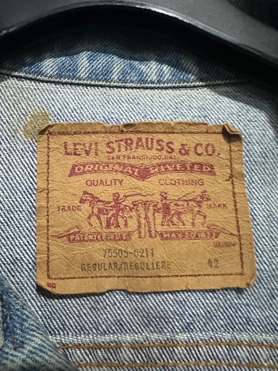 90s리바이스 3세대 트러커자켓 캐나다생산100 상품이미지3