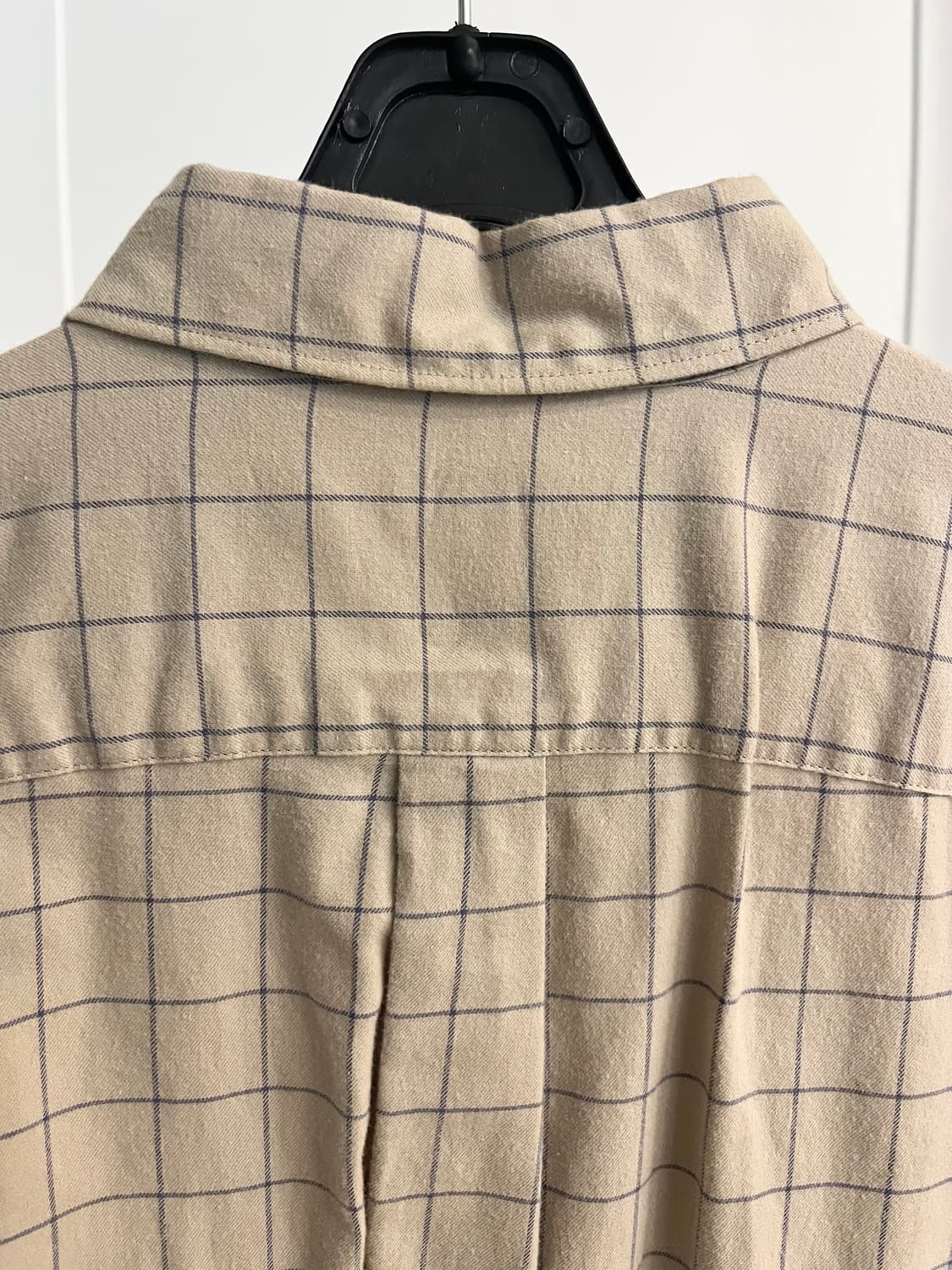 유니클로 베이지 체크 셔츠 상품이미지6