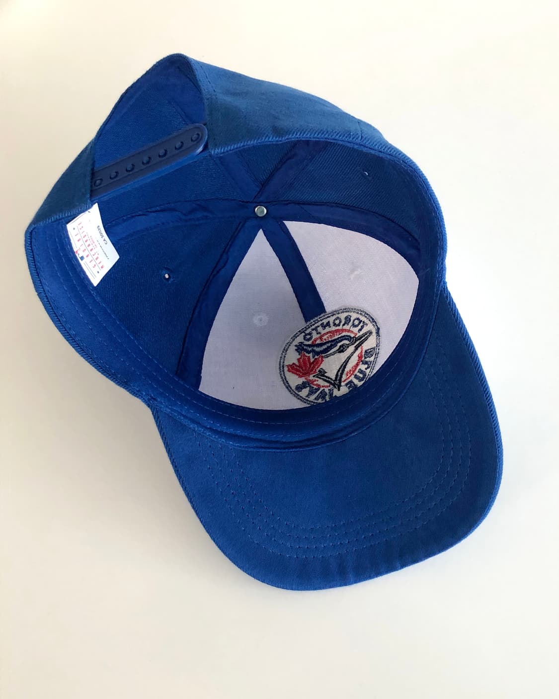 미국 빈티지 토론토 블루제이스 자수 블루 배색 볼캡 모자 상품이미지7