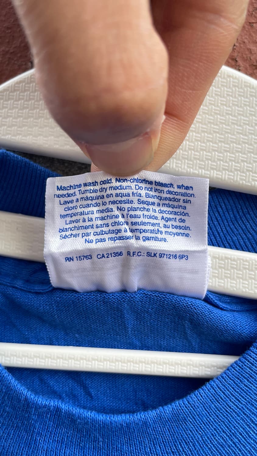 Hanes 마사페콰 반팔 티셔츠 블루 상품이미지7