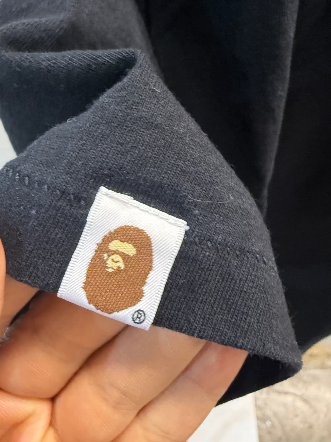 베이프 컬리지 반팔 티셔츠 블랙 2XL 상품이미지8