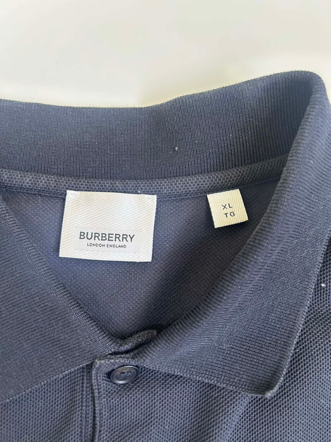 [XL] 버버리 TB 로고 폴로 셔츠 반팔 카라티 상품이미지3