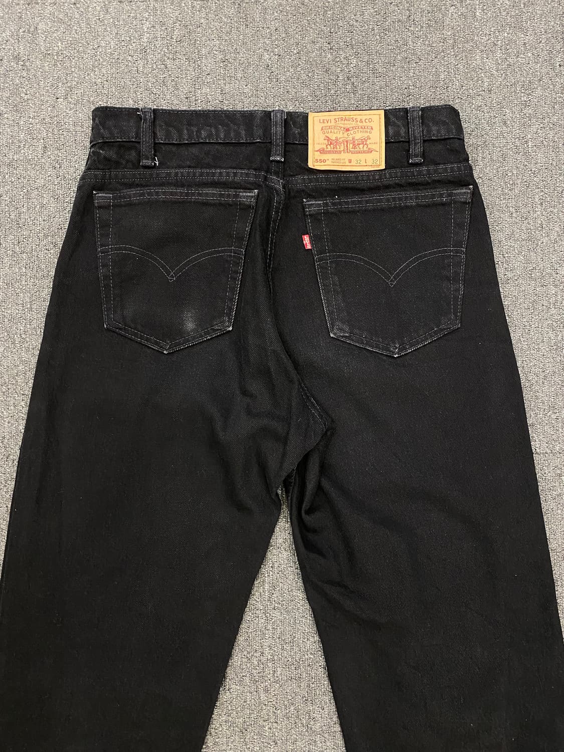 00s Levis 리바이스 550 흑청 데님팬츠 상품이미지6