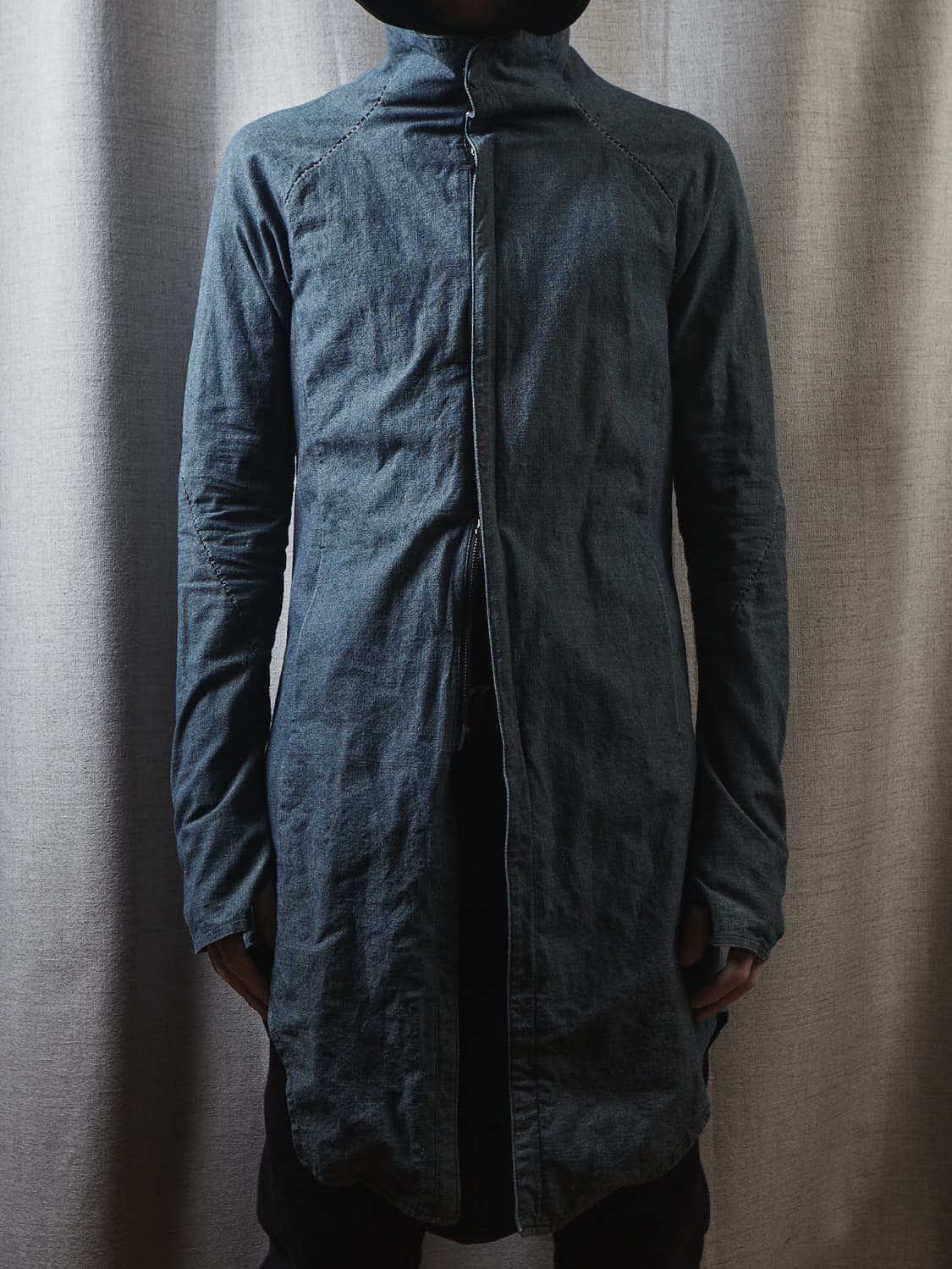 Incarnation 데님 오버로크 롱 자켓 상품이미지7