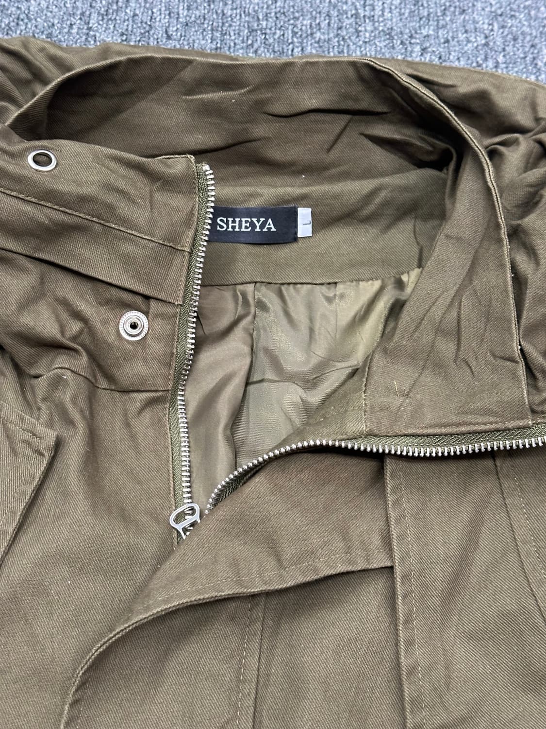 L)Japanese vintage 여성 4포켓 카키 야상 자켓 상품이미지3