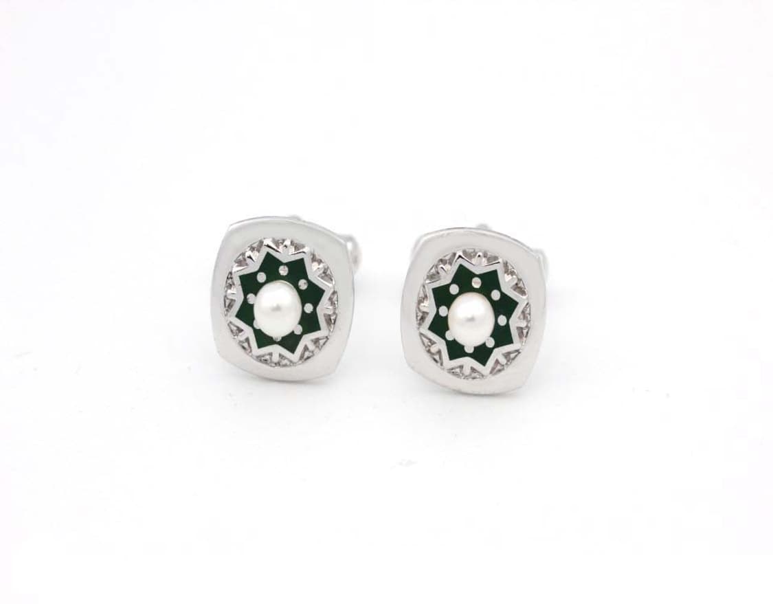 미키모토 천연진주 A등급 유광 남자 명품 커프스 상품이미지2