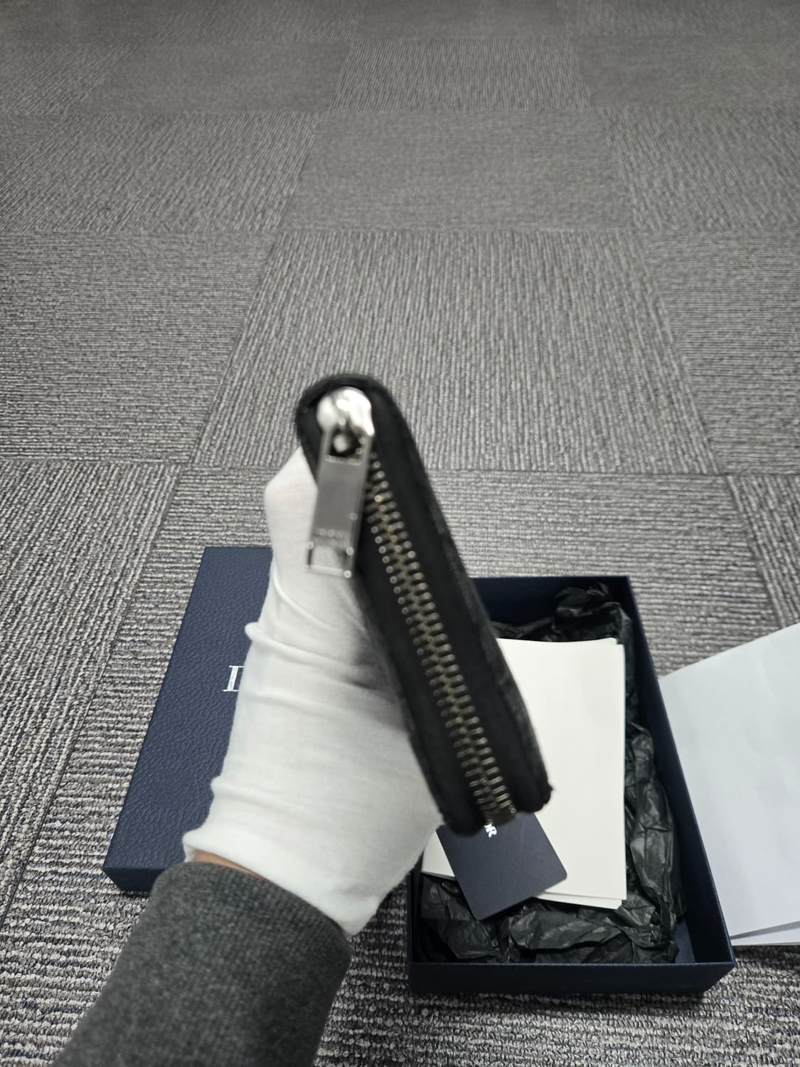 [특가][정품] 디올 오블리크 지퍼 장지갑 상품이미지4