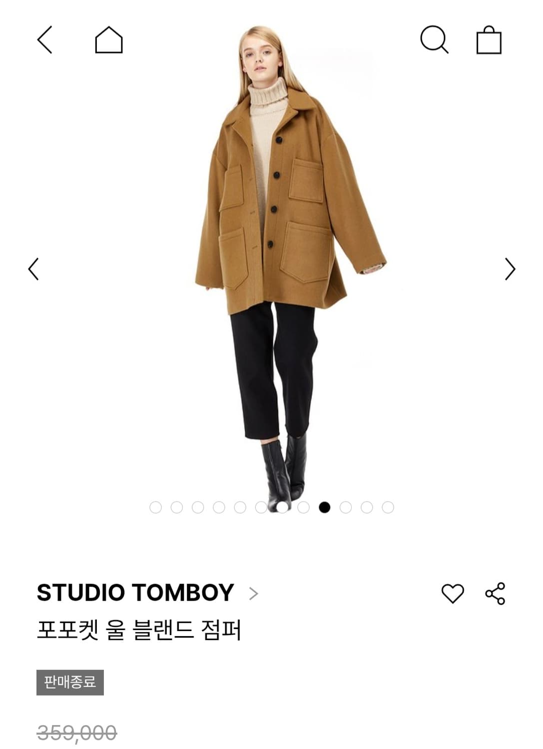 스튜디오 톰보이 코트 점퍼 상품이미지6