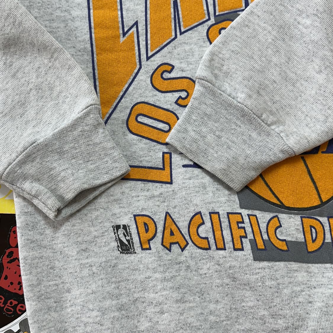 90s USA LA 레이커스 빈티지 스웻셔츠 M 상품이미지4