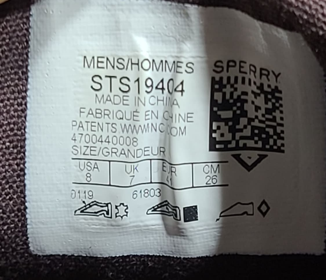 스페리 남성 가죽스니커즈 260사이즈 상품이미지7