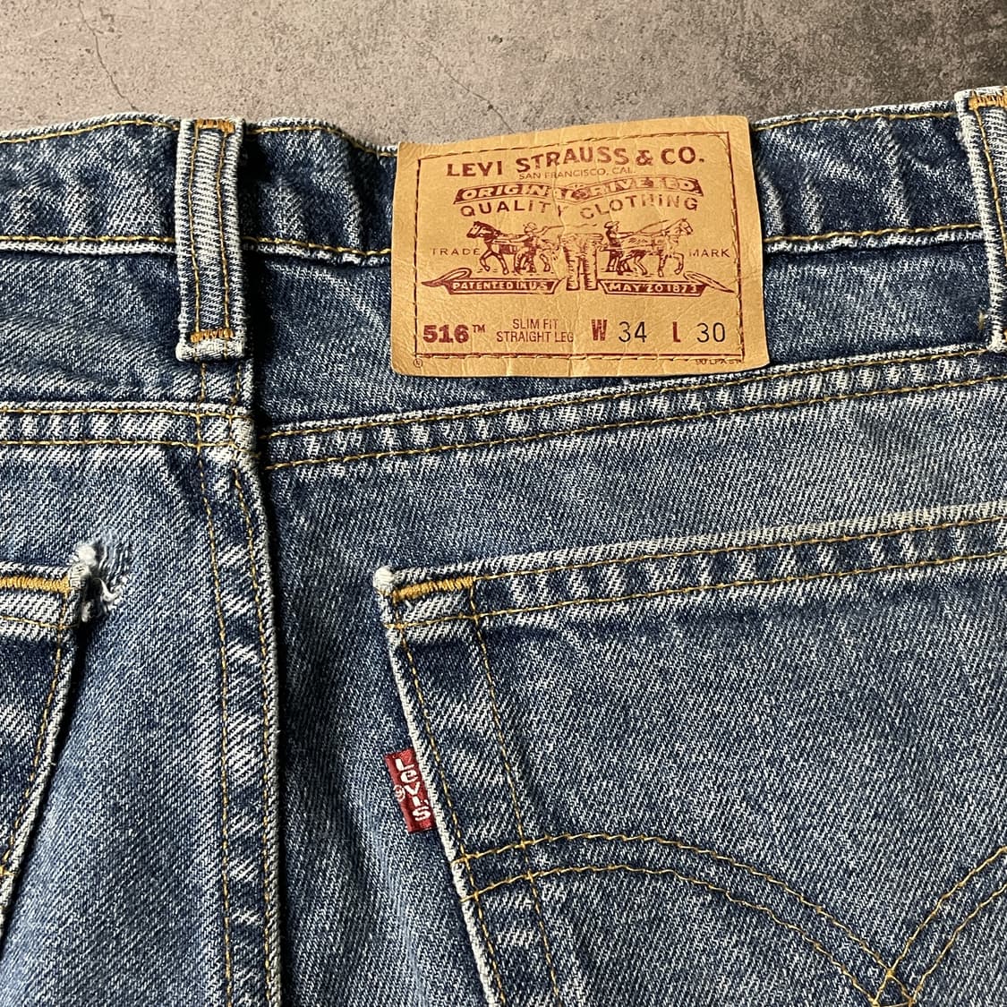 LEVI'S 리바이스516 레귤러 스트레이트핏 데님 팬츠 A00714 상품이미지8