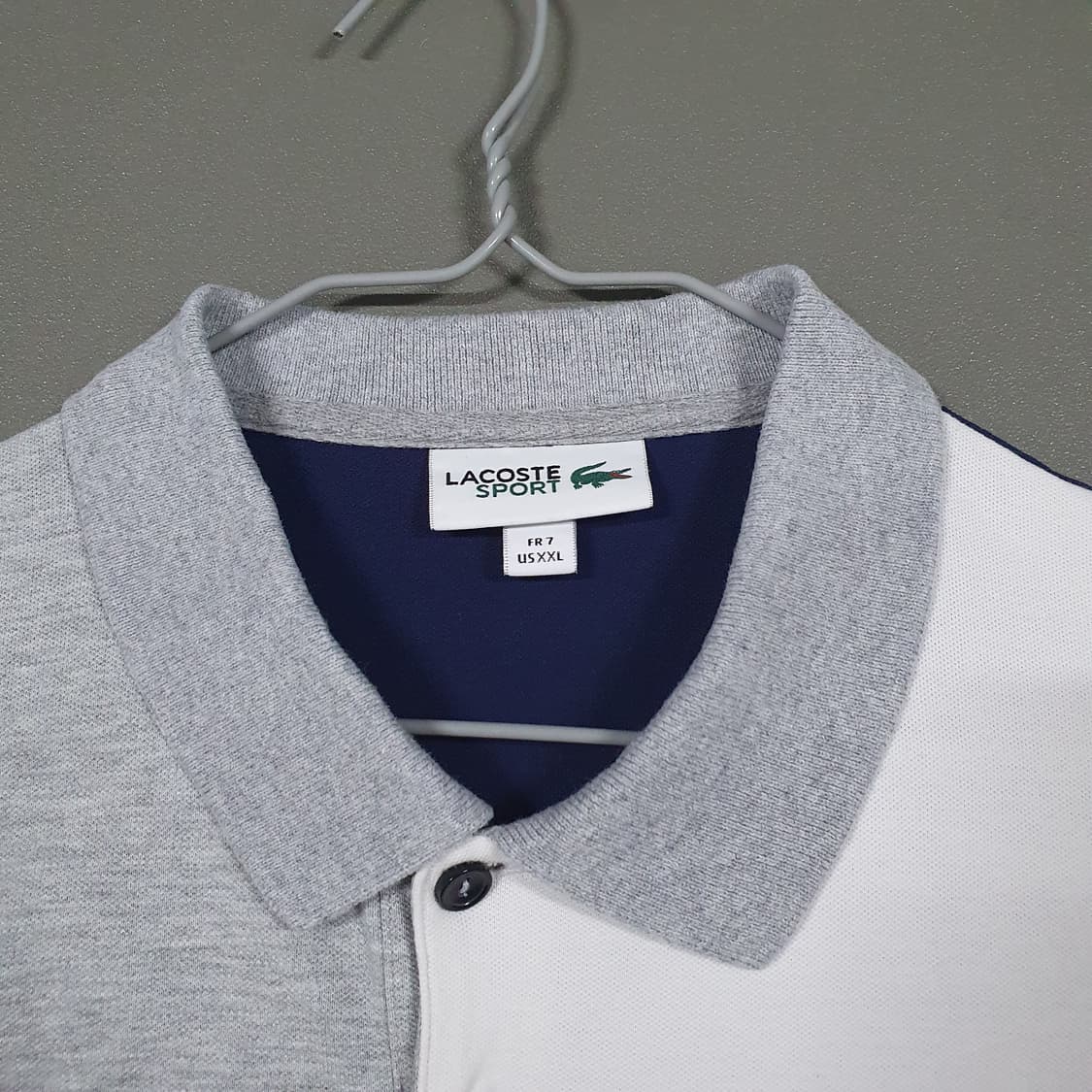 110 (2XL) 라코스테 스포츠 신형 투톤 코튼 폴로 셔츠 반팔 카라티 상품이미지6