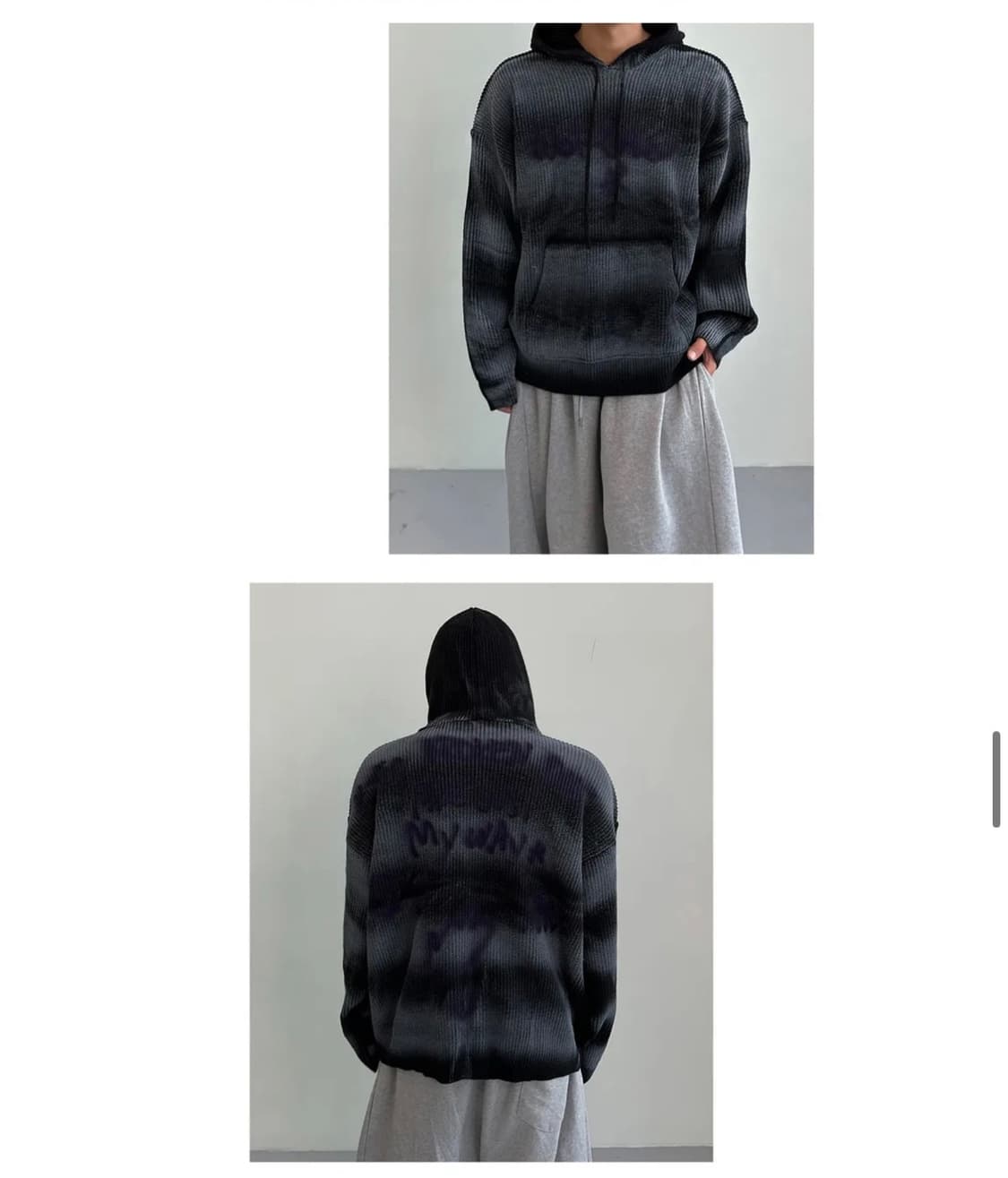 스프레이 후드 니트 상품이미지5