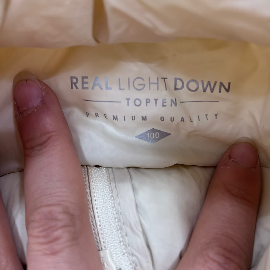 100 탑텐 리얼라이트다운 경량 패딩 0325E 상품이미지3