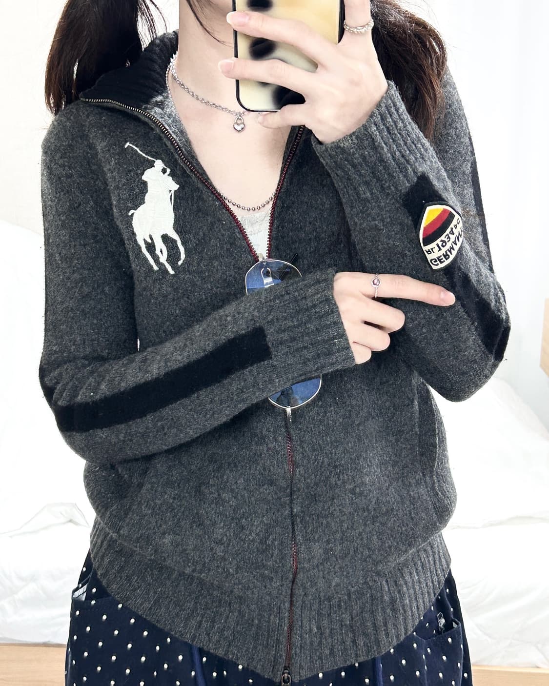 폴로 빅포니 독일 투웨이 니트집업 상품이미지3