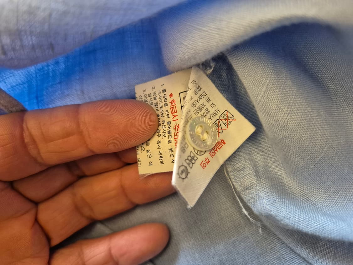 90s 크리스챤 디올 무슈 린넨 셔츠 상품이미지6