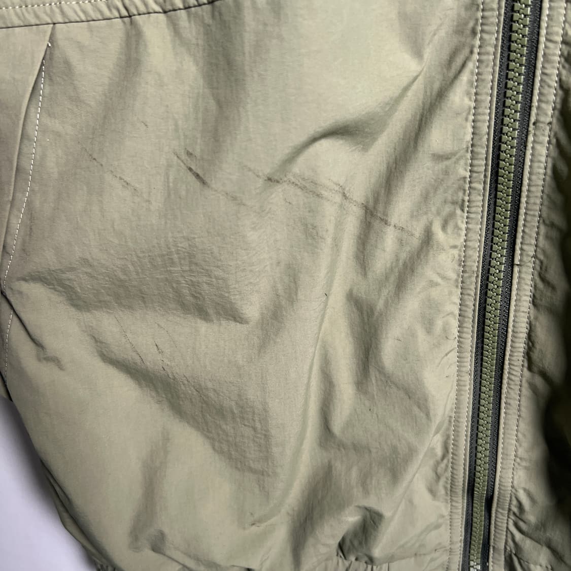 팀버랜드 카키 나일론 봄버 자켓 M 상품이미지8