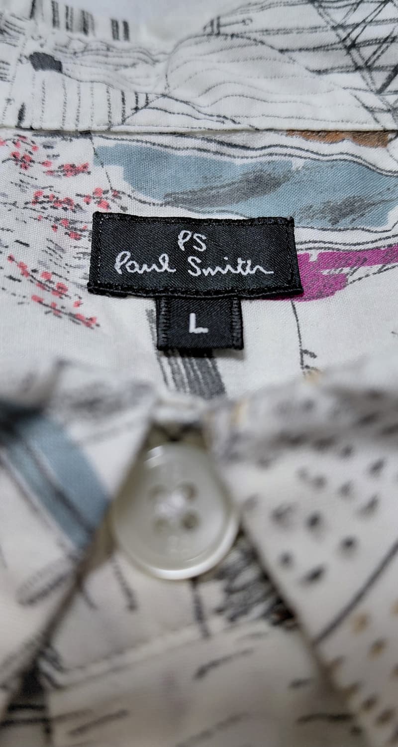 (95) PS Paul Smith 시티 랜드마크 드로잉 셔츠 - 일본산 상품이미지6