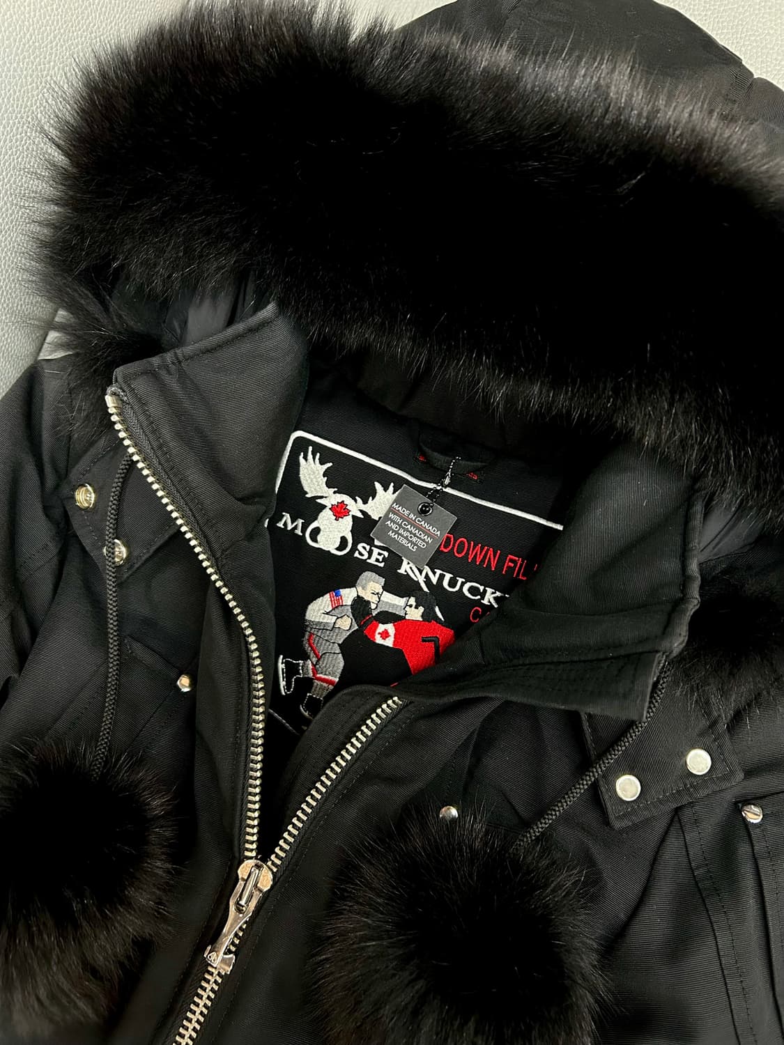 무스너클 데비 봄버 블랙 패딩(S) 상품이미지5