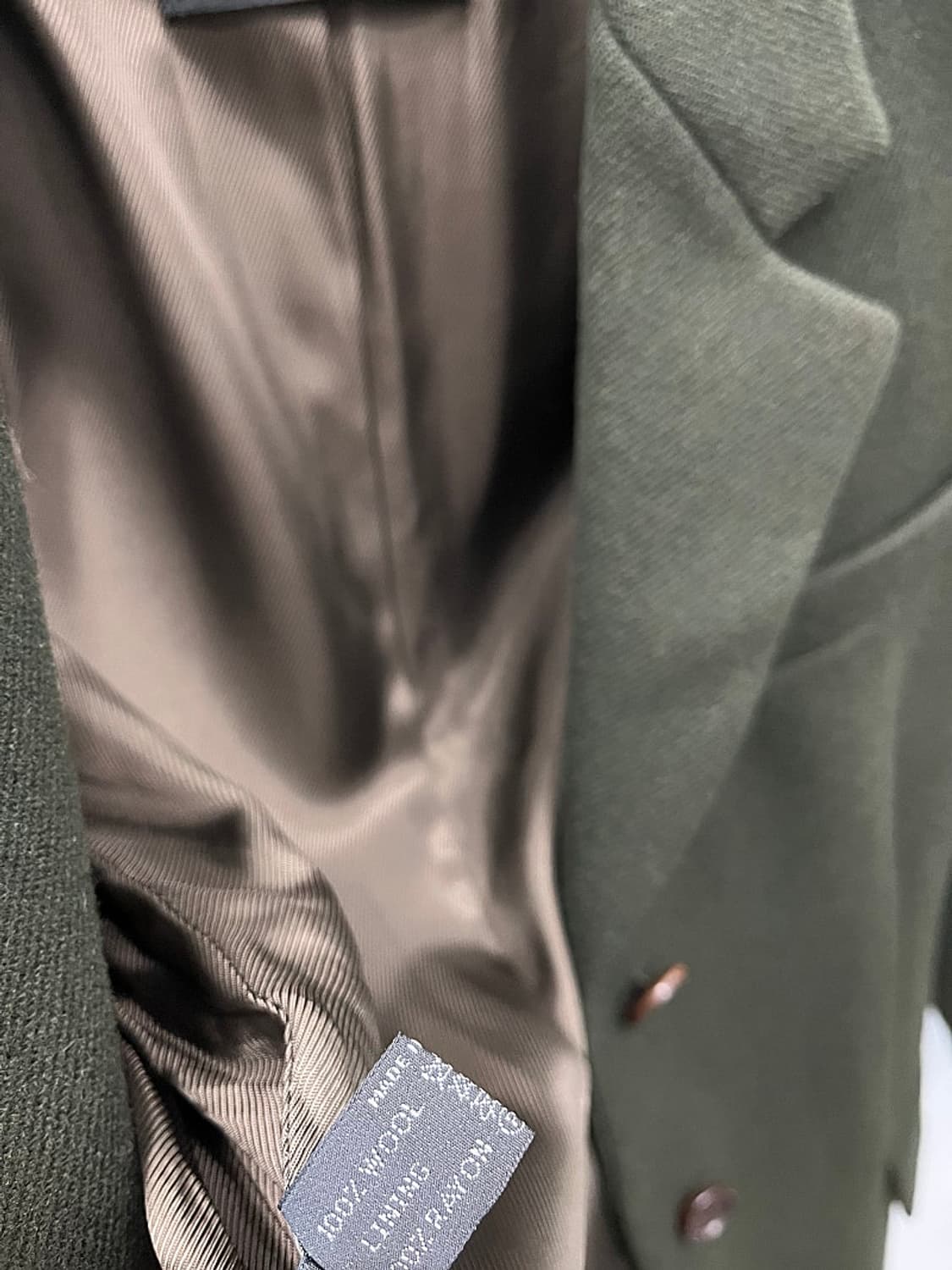 여) 프라다 딥카키 울코트  상품이미지6