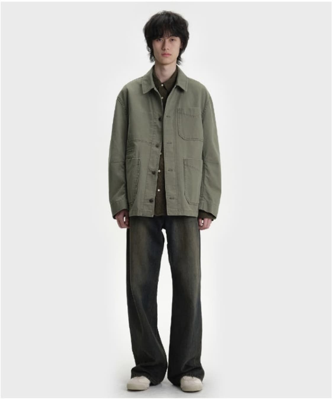 벨리에 모프 워크자켓 카키 s 상품이미지2