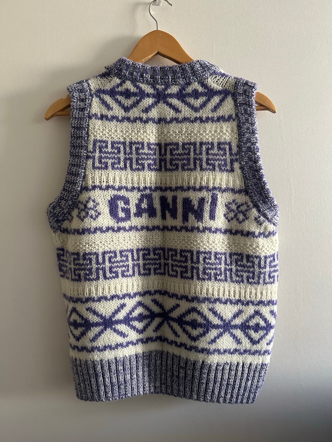 가니 니트 조끼 상품이미지2