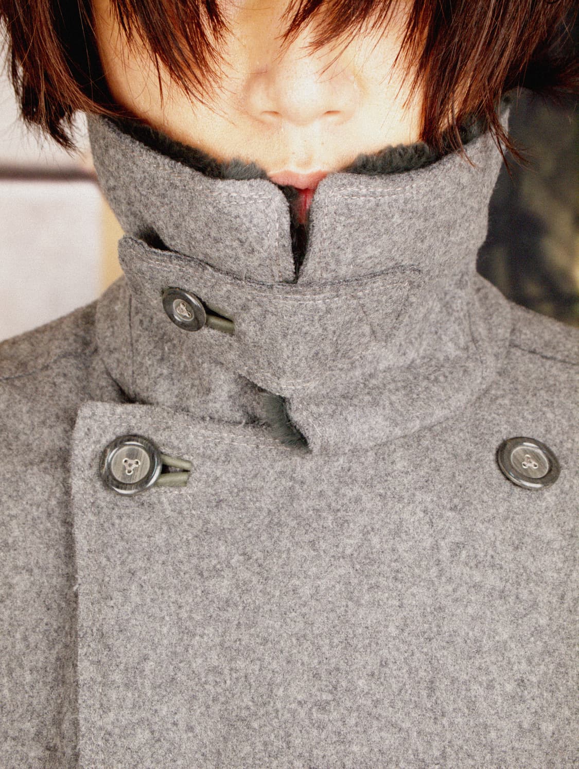 Wool Nylon Pea-coat 상품이미지7