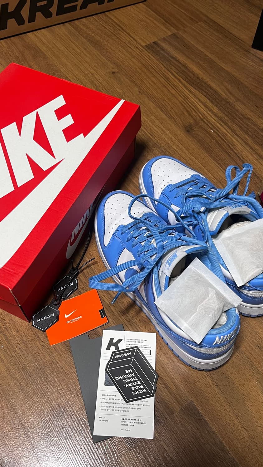 나이키 덩크로우 유니버시티블루 280 거의 새거 상품이미지1