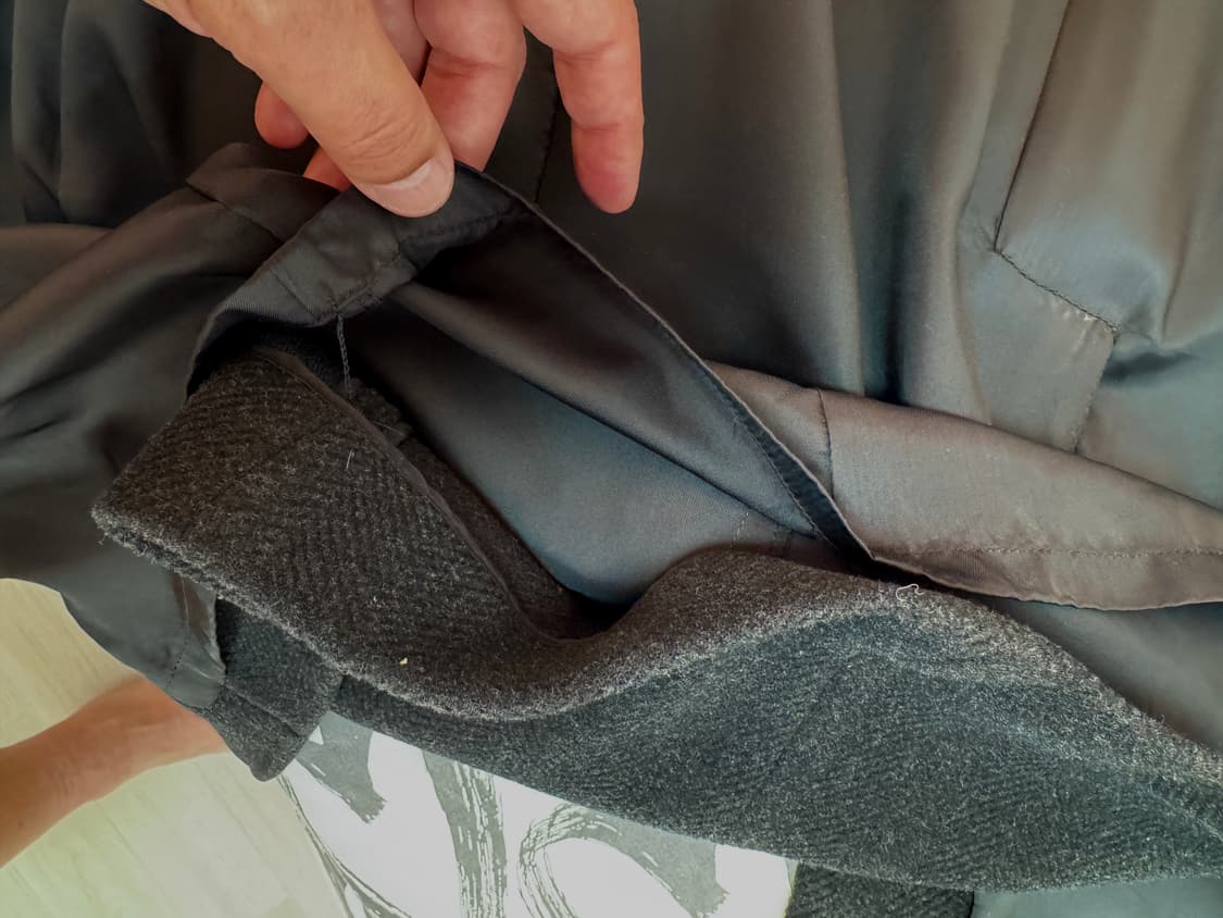 일본 TETE HOMME 울 100% 히든 싱글 롱 코트 / L-XL 상품이미지7