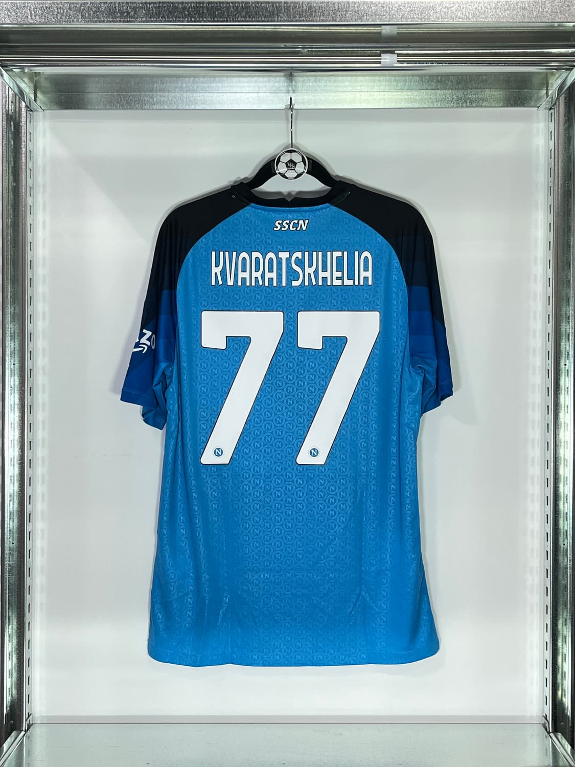 EA7 22-23 SSC 나폴리 홈 어센틱 흐비차 크바라트스켈리아 (새제 상품이미지2